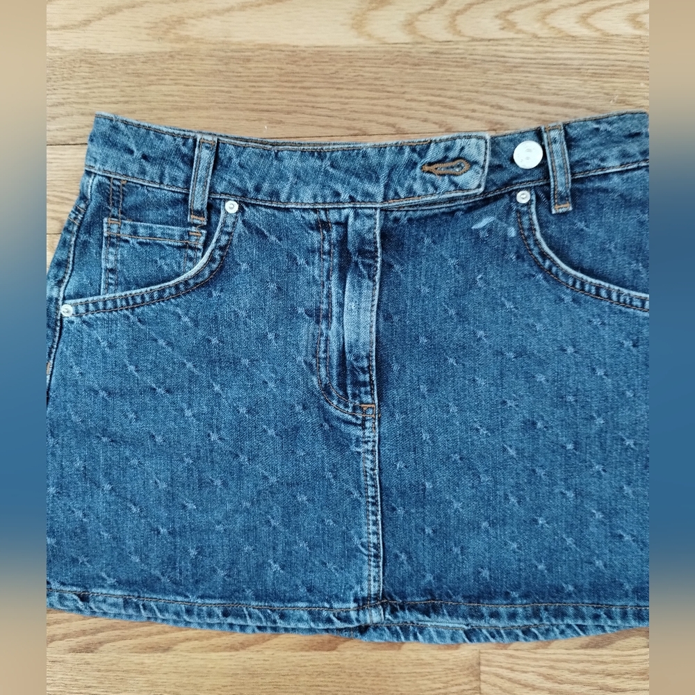 Zara Blue Denim Mini Skirt XS